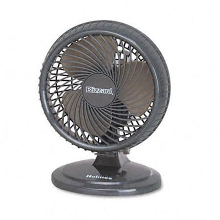 Holmes Holmes HAOF87BLZ-UC Lil' Blizzard 8 Inch Two-Speed Oscillating Personal Table Fan- Plastic- Black HAOF87BLZ-UC
